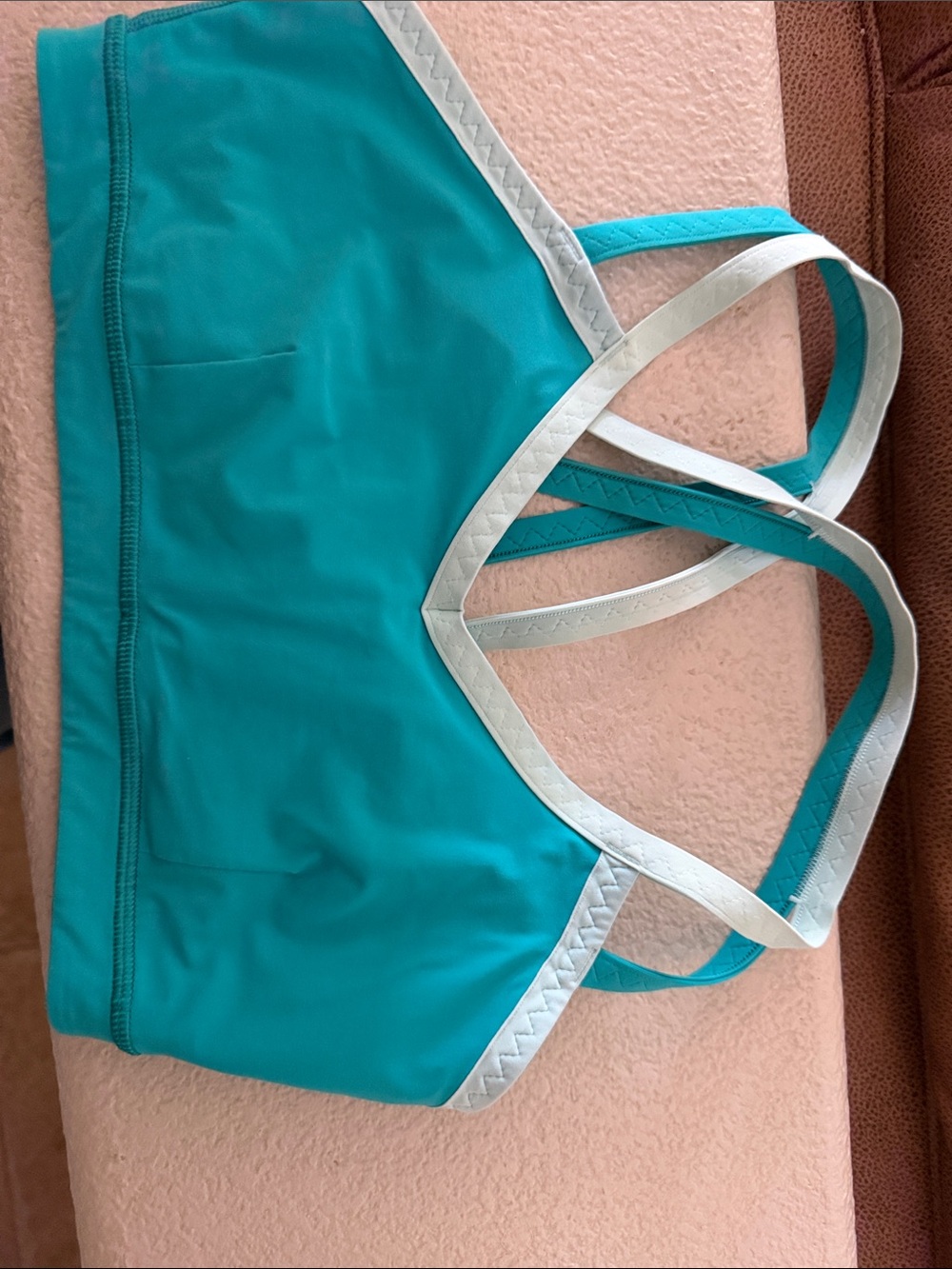 Lululemon Teal Strappy Sports Bra